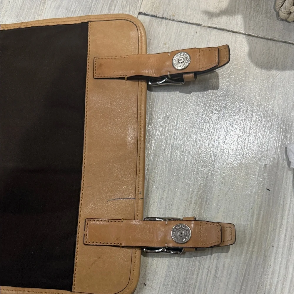 Coach Voyager Small C  Messenger/Crossbody Bag in Brown and Tan